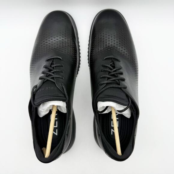Cole Haan Mens 2.Zerogrand Laser WingTip Oxford Shoe US 10 W Black Leather NIB - Picture 10 of 12